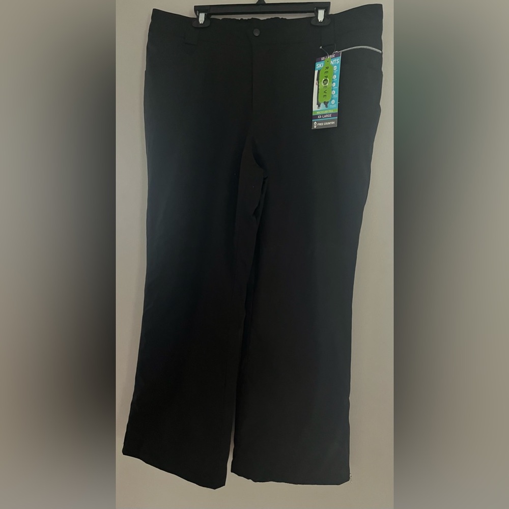 Free Country‎ Women's Softshell Black  Ski/Snowboard Pants - XXL